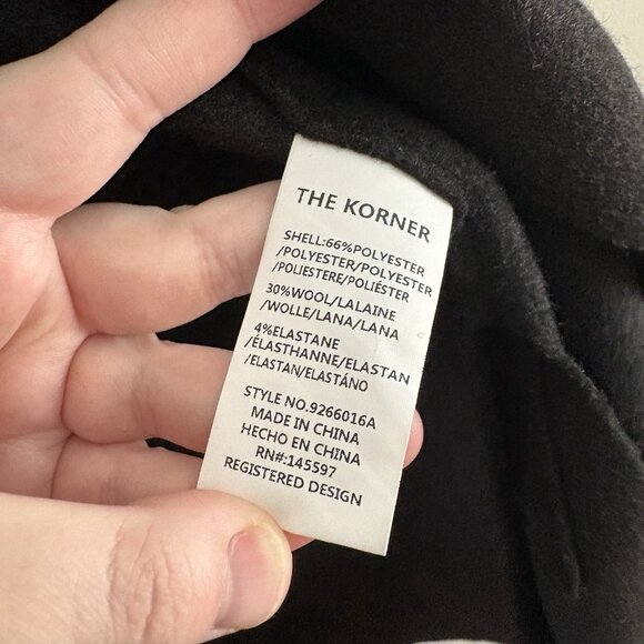 TheKorner Anthropologie One Size Black Wool Blend Belted Flora Longline Vest NWT - Picture 13 of 15